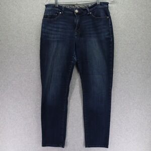 Lee Jeans Womens 10P Petite Platinum Label Dream Skinny Leg Stretch Denim Blue